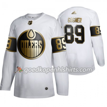 Edmonton Oilers Sam Gagner 89 Adidas 2019-2020 Golden Edition Wit Authentic Shirt - Mannen